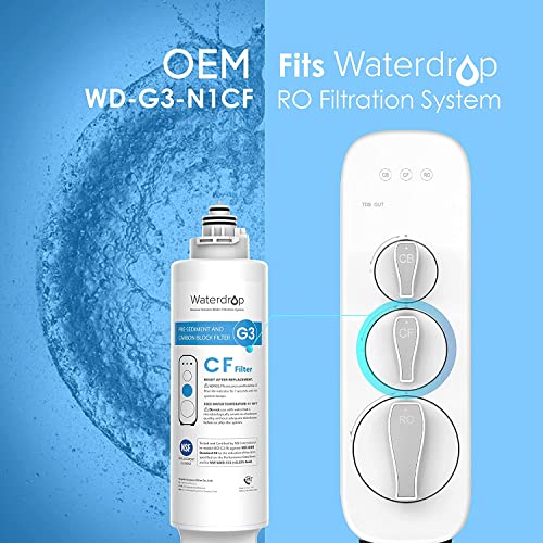 Under-Sink RO Water Filter Replacement - G3-N1CF Coconut Carbon 6-Month