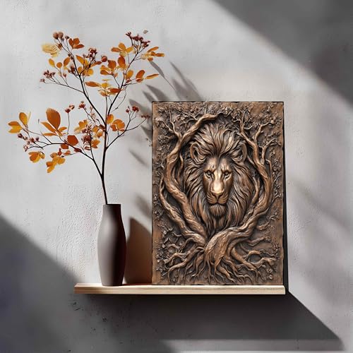 Rustic Copper Wall Art Panel - Handmade UV-Printed Decorative Decor