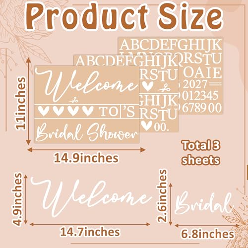 Custom Bridal Shower Welcome Sign Mirror Decal - DIY Vinyl Letters