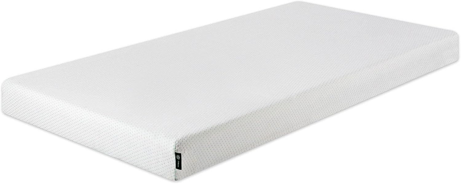ZINUS 5 Inch Twin Memory Foam Mattress - Medium Firmness, Fiberglass-Free, Safe & Comfortable, White