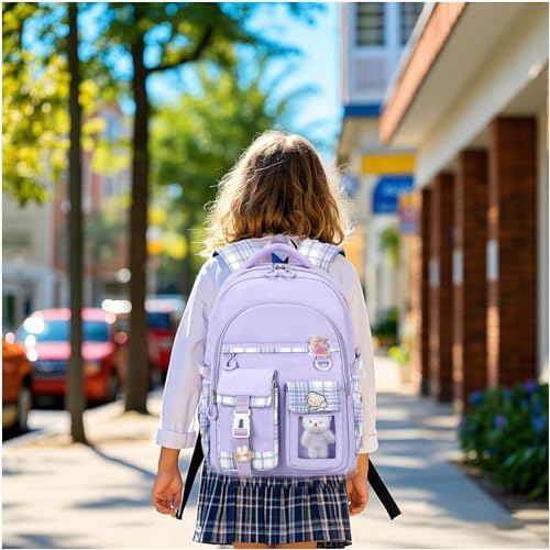 Cute Kawaii Girls School Backpack for Kids Teens & Elementary Students