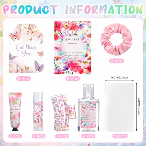 Christian Gifts Bulk Set for Women - Religious Appreciation Gifts with Mug, Hand Care & Faith Accessories