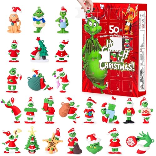 Christmas Countdown Advent Calendar with 24 Collectible Mini Figures