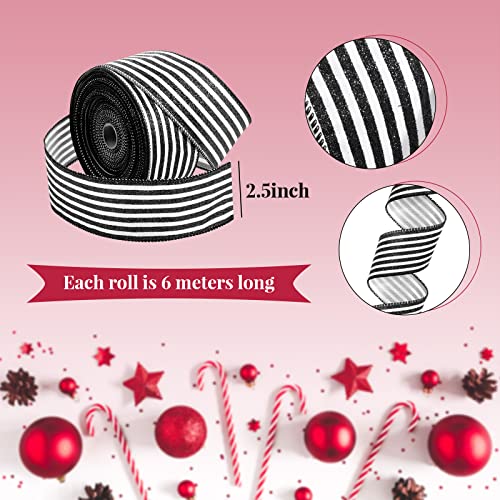 Zomiboo Classic Christmas Tree Decoration Set 40 Inch Black & White Holiday Decor