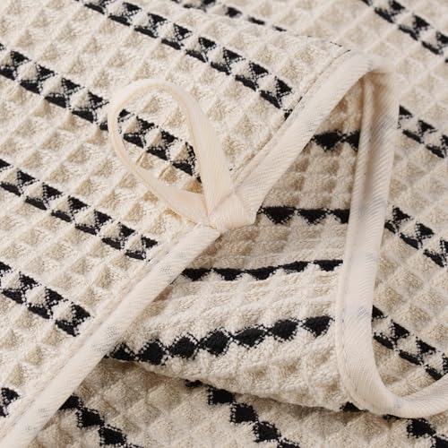 Microfiber Waffle Hand Towels - 16x30 in, Quick Dry, 4 Pack
