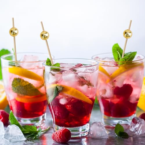 Gold Cocktail Picks 1000 Pieces - Elegant Appetizer Skewers for Drinks & Parties