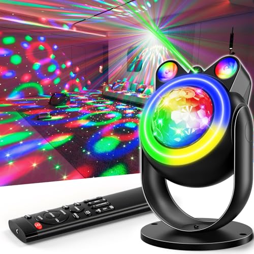 Disco Ball Party Lights - Sound-Activated LED Galaxy Projector for Events