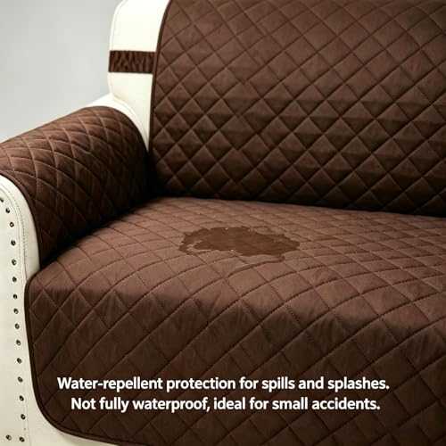 Reversible 3-Cushion Couch Cover - Water-Repellent Sofa Protector