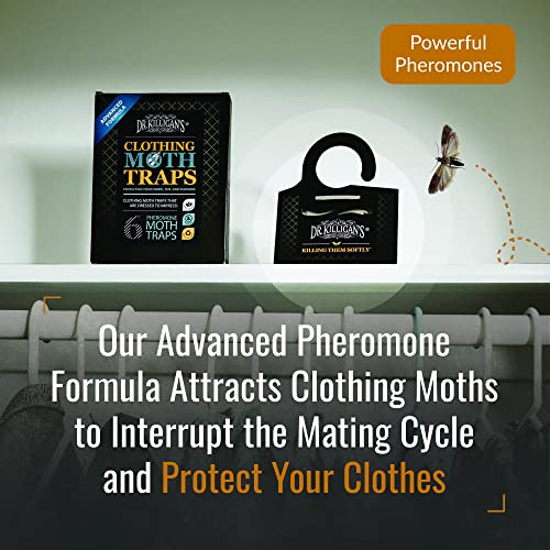 Clothing Moth Traps with Pheromones - Black 6-Pack