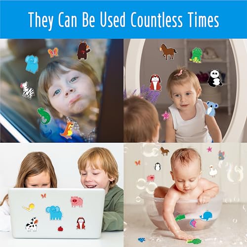 31 Animal Gel Clings - Removable & Reusable Window Stickers