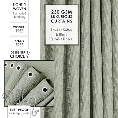 19-Piece Sage Green Bathroom Accessory Set with Shower Curtain