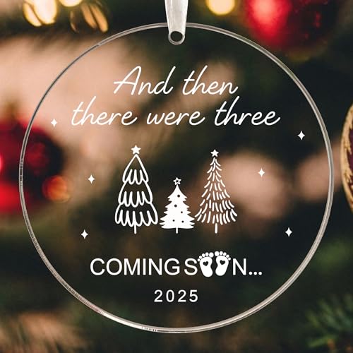 Baby's First Christmas Ornament 2024 - Keepsake Gift for New Mom & Baby