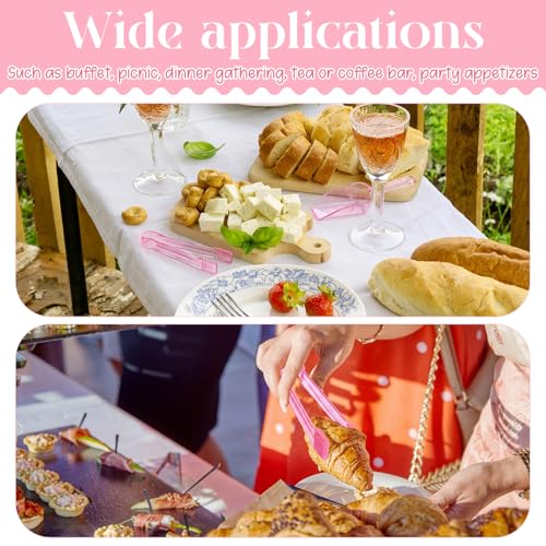 FoldTier 20-Piece Plastic Ice Tongs & Scoops Set for Food & Beverage Serving