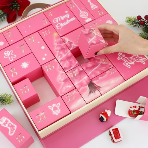 Reusable DIY Empty Advent Calendar Boxes - 24 Day Fillable Countdown Set