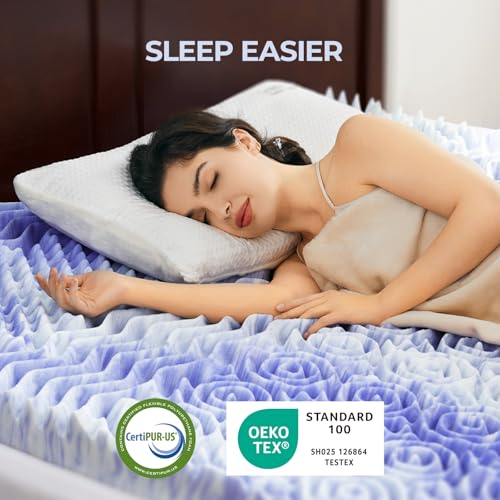 3-Inch Twin XL Memory Foam Mattress Topper with 7 Comfort Zones