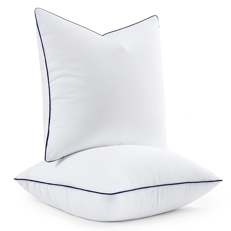 MIULEE 26x26 Euro Pillow Inserts, Fluffy Down Alternative Filling Pack of 2 Ultra Soft Throw Pillows for Bed Sofa Couch