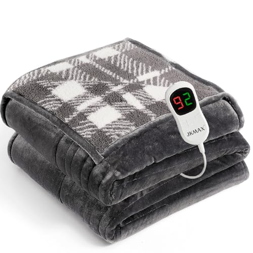 Full Size Heated Electric Blanket - 72"x84" Flannel & Sherpa