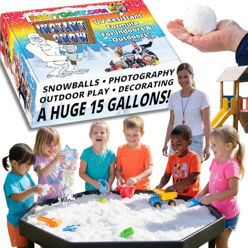 Bulk Artificial Instant Snow Powder for Sensory Play & Decor (39 oz)