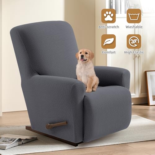 Stretch Recliner Chair Cover - Washable Dark Gray, Pet Friendly