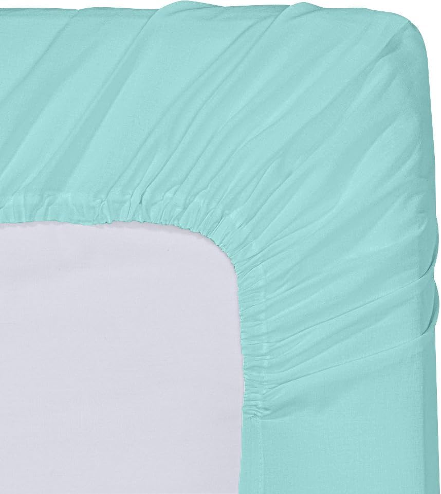 Utopia Bedding Twin XL Fitted Sheets - Soft Brushed Microfiber with Deep Pockets - Spa Blue (Pack of 2)