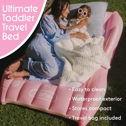 Kids Inflatable Twin Air Mattress with Carrying Bag for Travel and Sleepovers