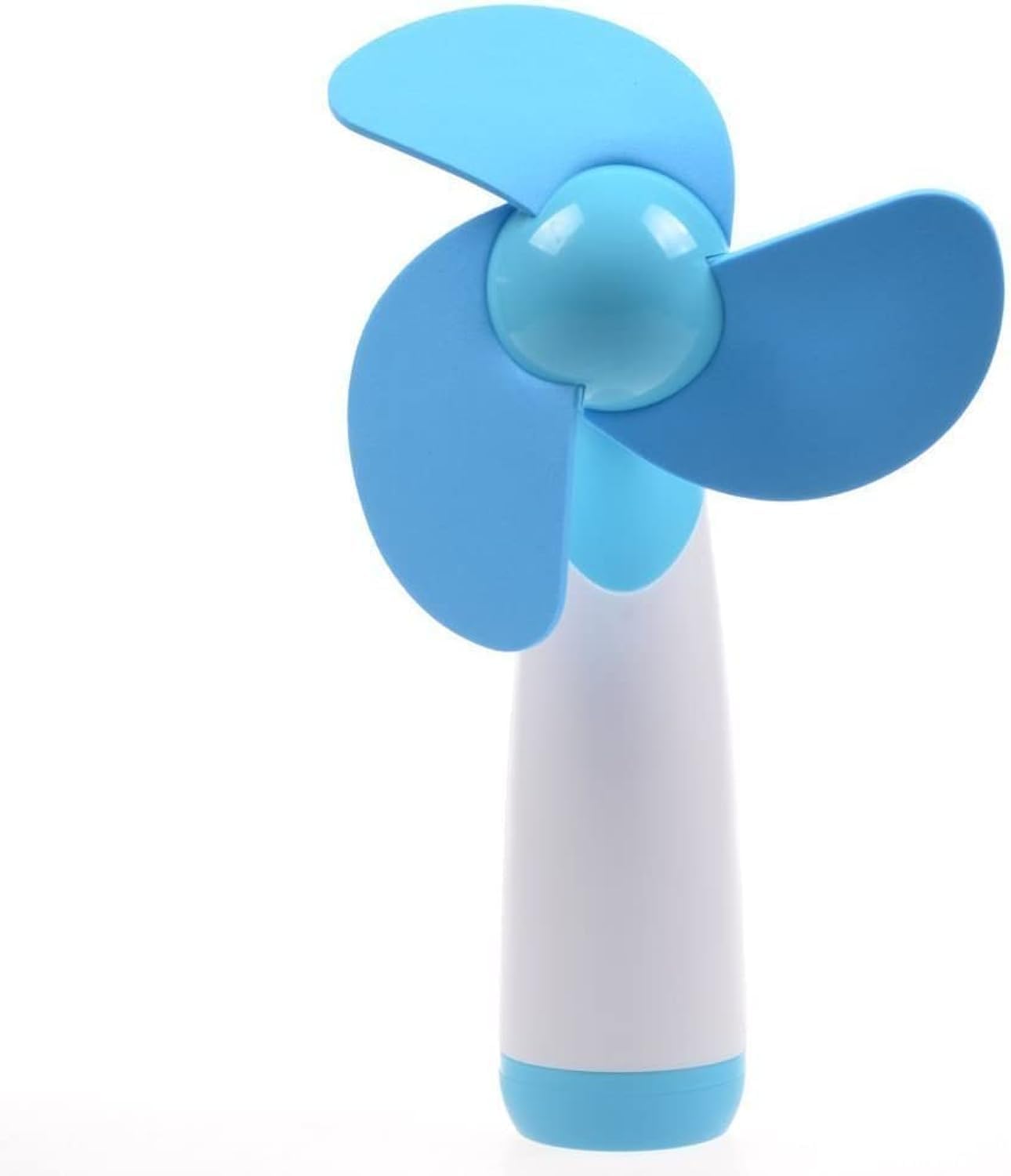 Skiennix Mini Handheld Fan - Portable Battery-Powered Fan with Soft Foam Blades | Blue Color