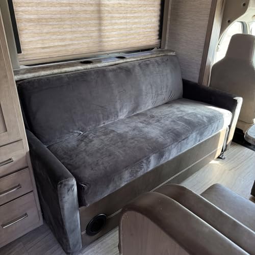 RV Couch Covers for Sofa Bed - 2-Piece Velvet Slipcovers