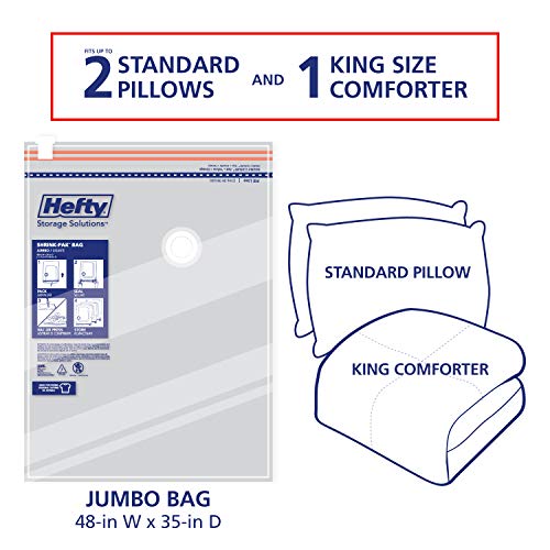 Jumbo Vacuum Storage Bags 3 Pack for Comforters and Blankets