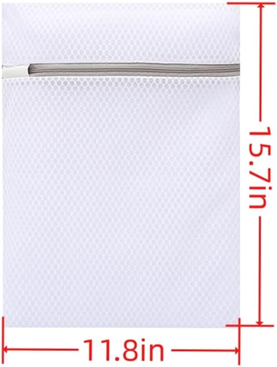 Skiennix Durable Honeycomb Mesh Laundry Bags - 4 Pcs for Delicates | 12 x 16 Inches, 2 Thick & 2 Fine Net