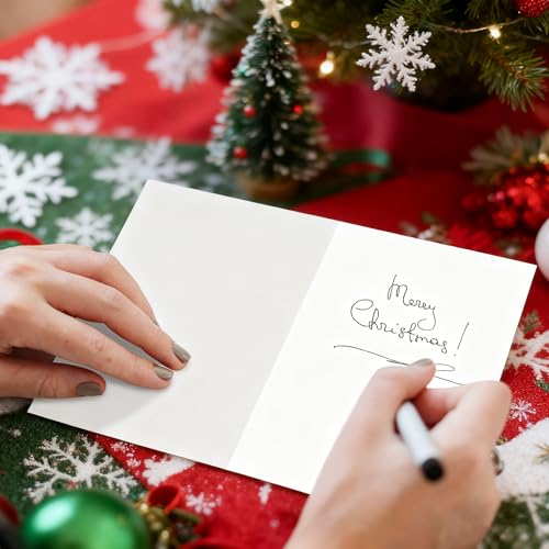 Jyvaxi Black2 Funny Christmas Card for Women Men Holiday Greeting Card with Envelope