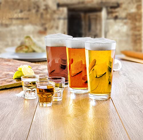 13 oz Double Old Fashioned Rocks Glasses, 12-Piece Set, Dishwasher Safe