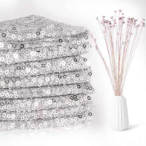 Cameway Silver & Gold 12 x 108 in Glitter Sequin Table Runner - 1 (Gold) for Graduation Party, Wedding & Baby Shower