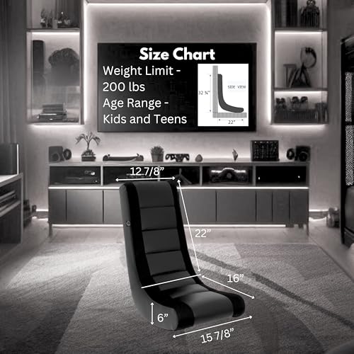 Classic Ergonomic Floor Gaming Rocker Chair for Kids and Teens