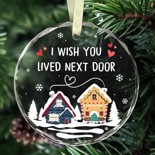 BSQUIELE Christmas Friend Ornament - Next Door Friendship Gift for Women