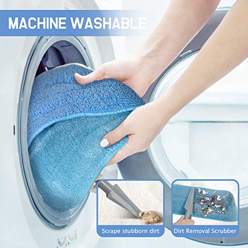 18-Inch Professional Microfiber Mop Floor Cleaning System with 4 Washable Pads