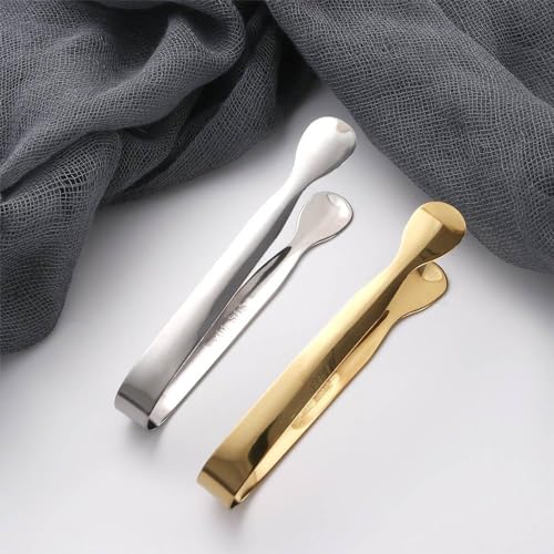 Black Stainless Steel Mini Sugar Cube Tongs for Tea & Coffee Service