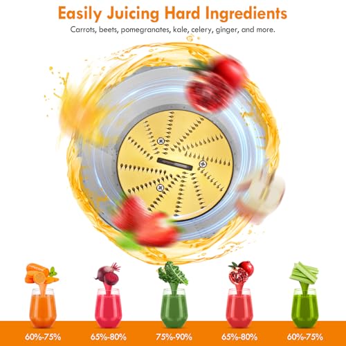 Juicer Mesh Filter Basket with Titanium-Coated Blade for Juice Fountains