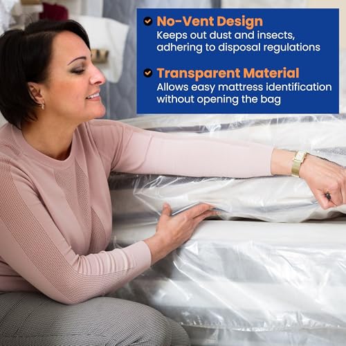 Heavy-Duty Mattress Bag for King & California King - 3 Mil, 1 Pack