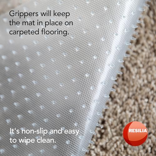Heavy-Duty Pet Carpet Protector - 15" x 48" Clear Scratch-Stopper Runner