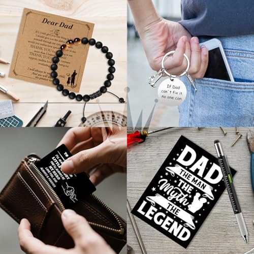 Dad Gifts Set with Tumbler Baseball Cap Keychain & More - Father's Day Gift