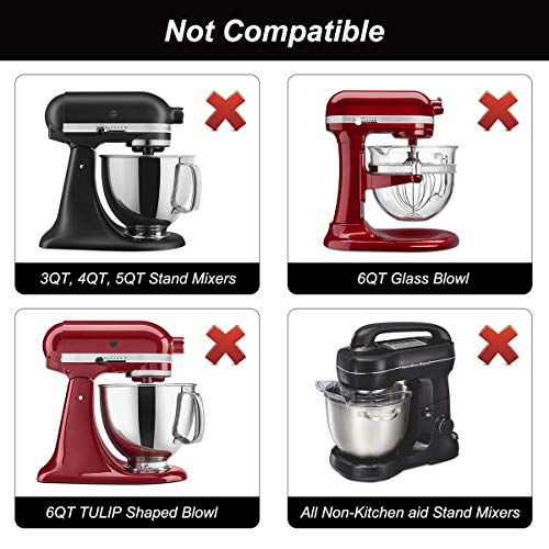 Flex Edge Beater for 6 Quart Bowl-Lift Stand Mixers, Silicone Scraper Paddle