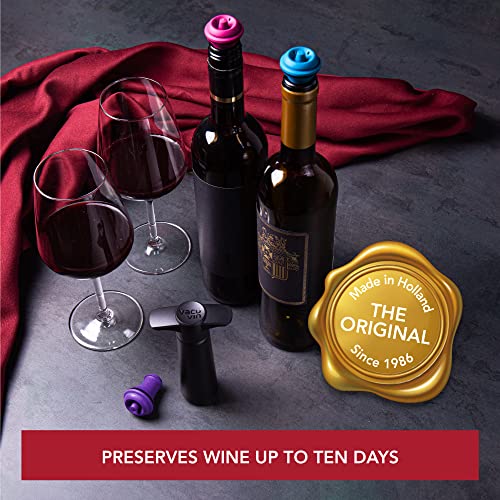 Reusable Vacuum Wine Bottle Stoppers - 3-Pack Airtight Wine Preserver Caps