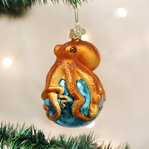 Old World Christmas Octopus Glass Ornament - Sea & Water Animal Holiday Decor