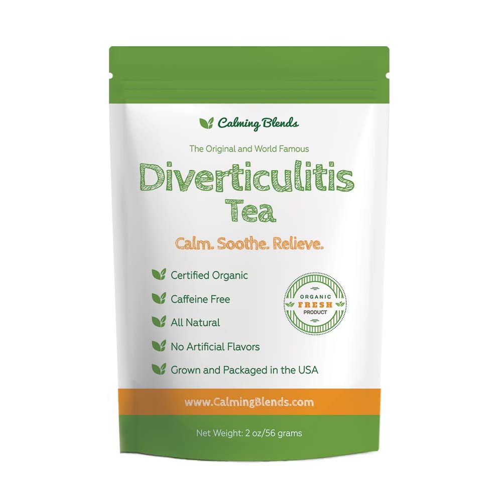 Calming Blends Diverticulitis Tea and Diet Booklet | Includes Original Calming Blends Tea 1 Pack