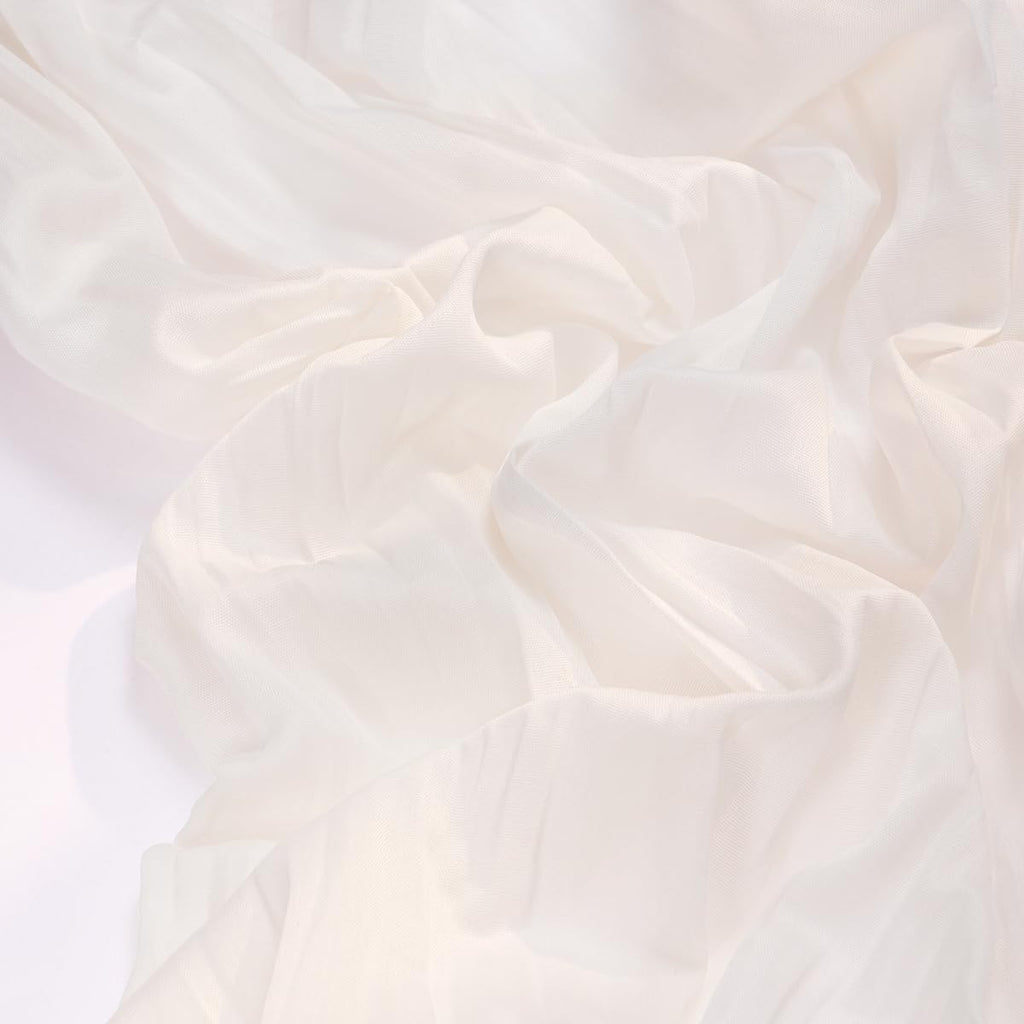 Socomi Ivory White Cheesecloth Table Runner - 120 Inch Rustic Boho Decor for Weddings & Events