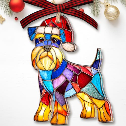 Schnauzer Ornament - Mini Schnauzer Christmas Ornament, Holiday Keepsake, Includes Gift Box (Variation of THIS listing)