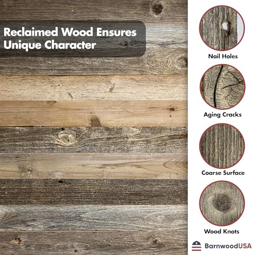 Rustic Decorative Ladder - 60-Inch Handcrafted Reclaimed Wood Shelf