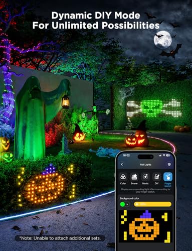 Govee Outdoor Net Lights, 2.8*4.7ft with RGBIC and DIY Functions, 240