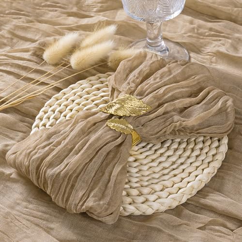 Nude Cheesecloth Napkins Set of 50 21x21 Inches Fall Wedding Home Decor