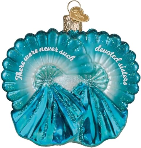Old World Christmas Sisters Glass Blown Ornament – Handcrafted Holiday Family Keepsake